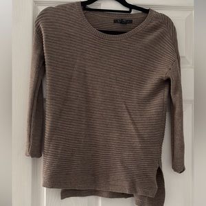 Brown sweater with buttons up the back